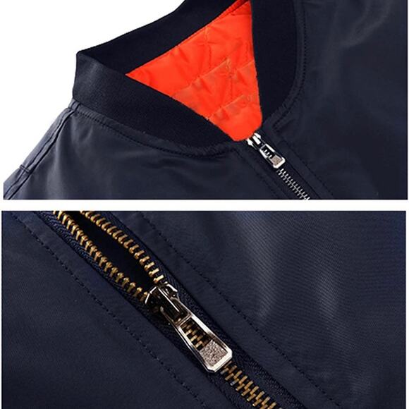 TACVASEN Men's Jackets-Windproof Bomber Jacket Full Zip Winter Warm Padded Coats - Picture 8 of 9